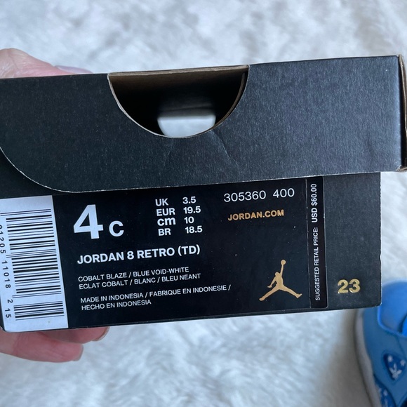 Nike Jordan 8 Retro Toddler Shoes - Picture 6 of 7